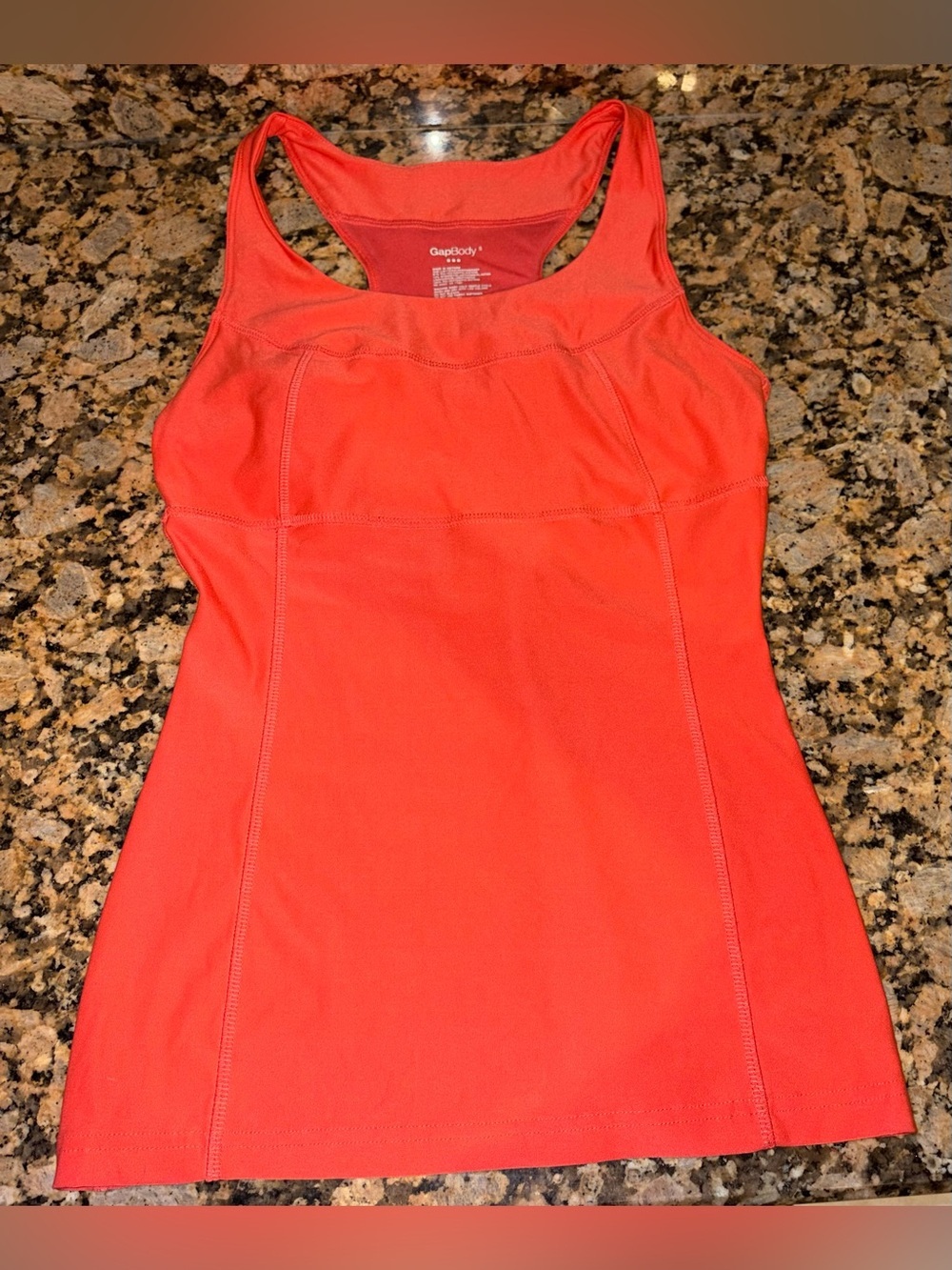 GapBody Women's Size S Racerback Yoga Tank Top Orange